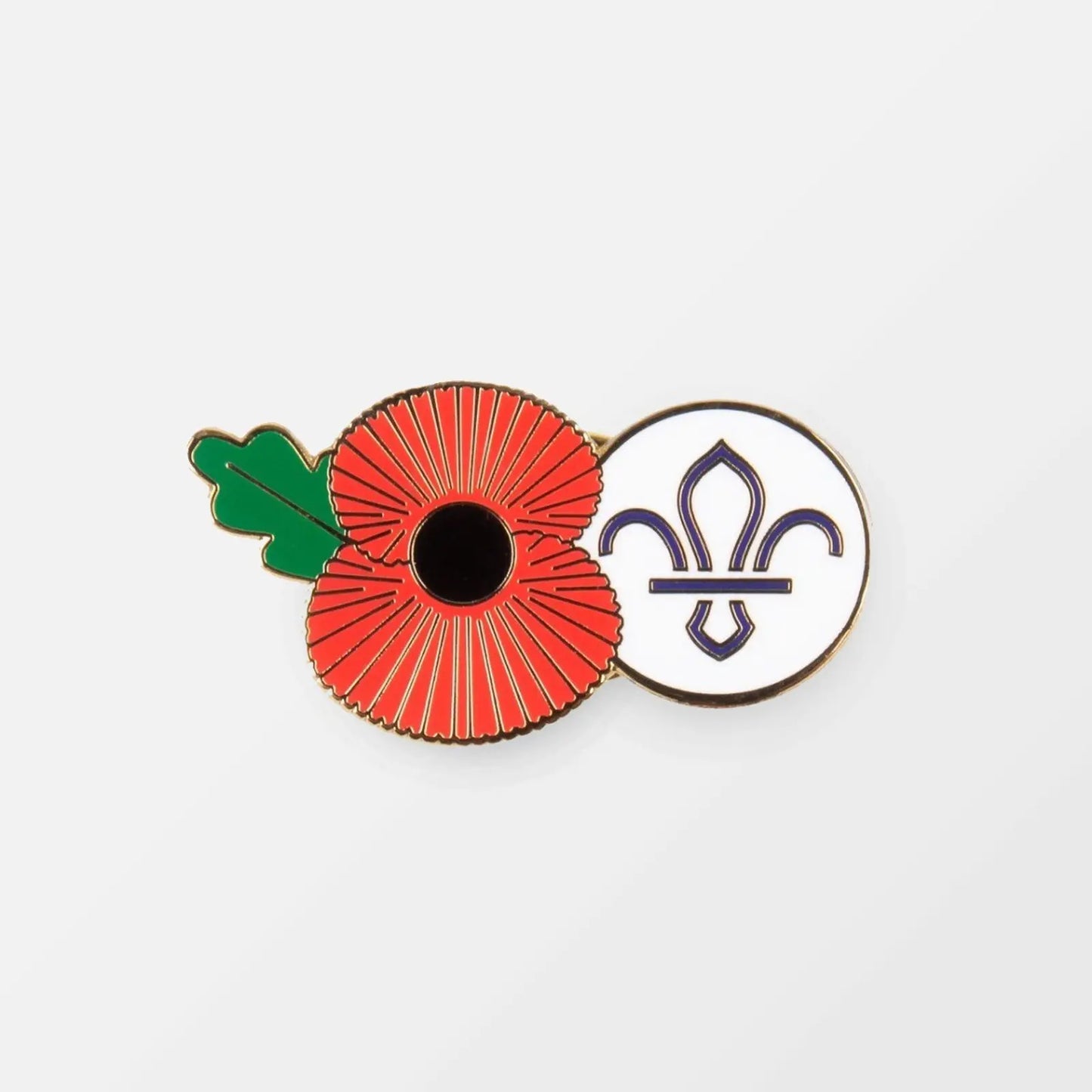 Poppy & Scouts Pin Badge
