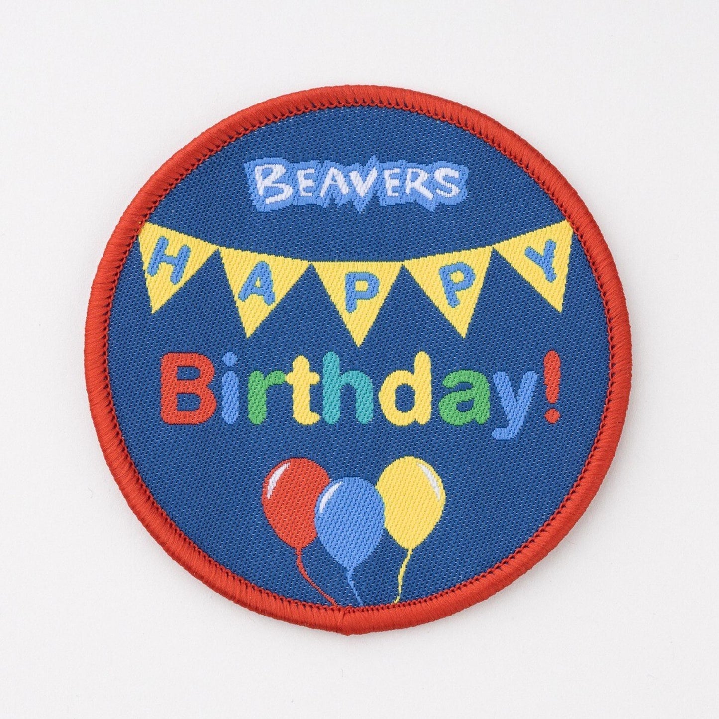 Beavers Happy Birthday Blanket Badge