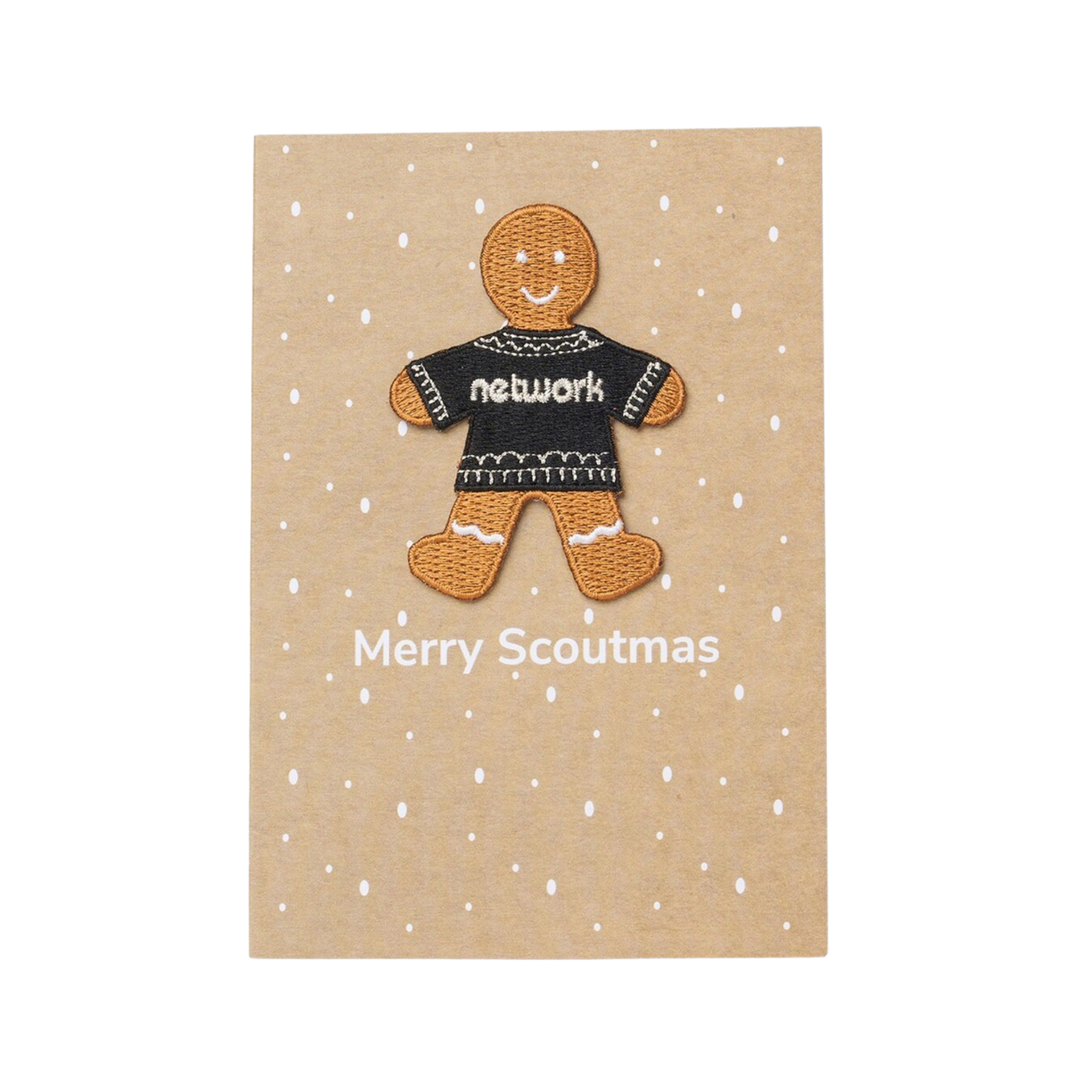 Network Gingerbread Card with Badge