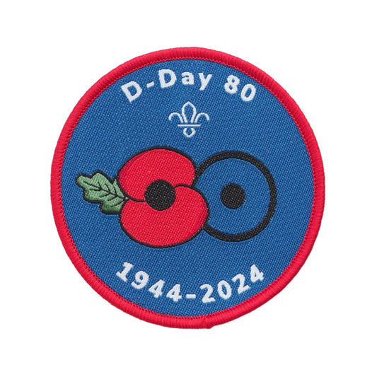 RBL and Scouts D-Day 80 remembrance blanket badge