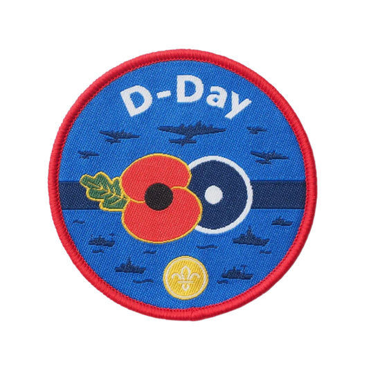 RBL Poppy & Scouts D-Day Blanket Badge