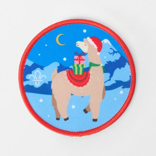 Fa La Llama Blanket Badge