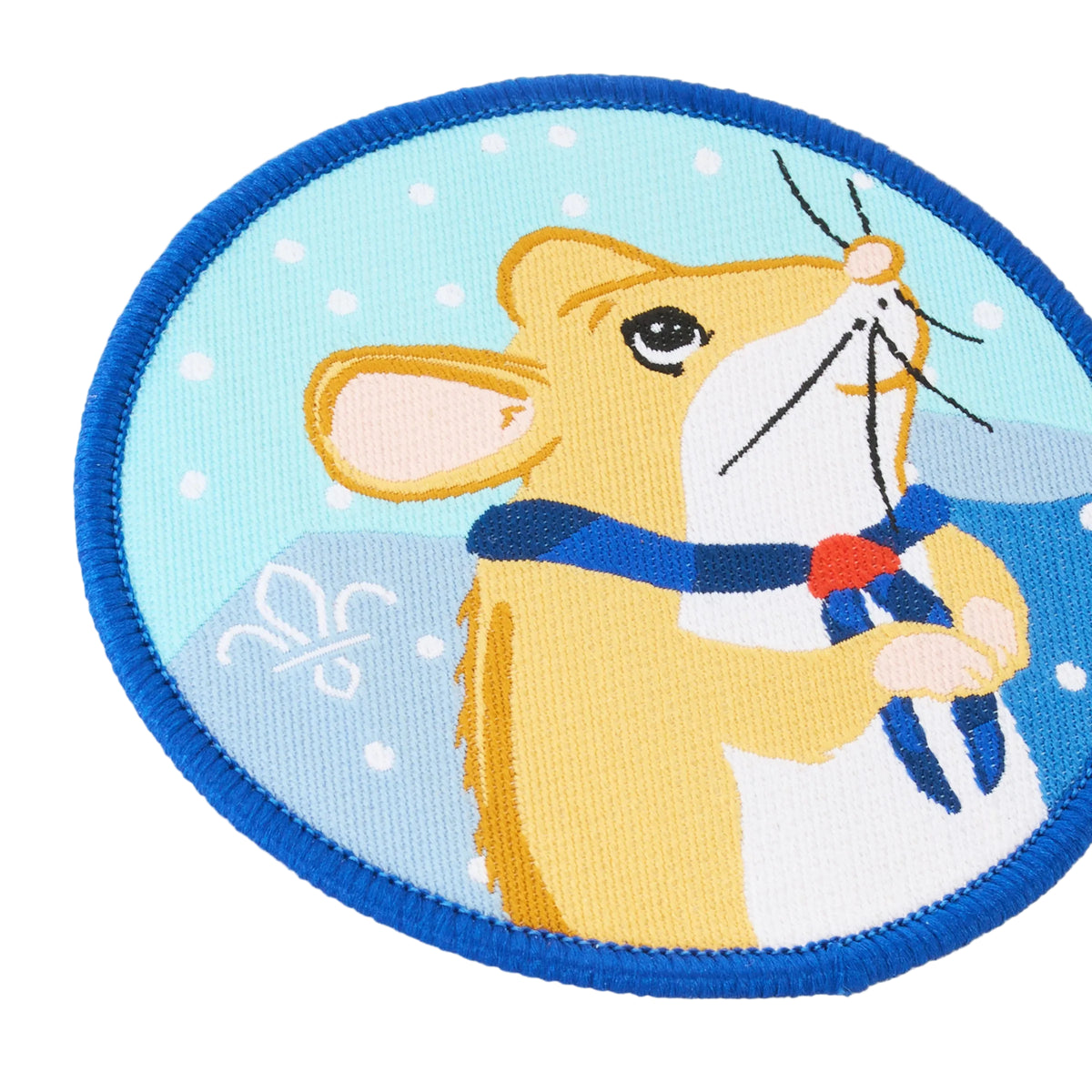 Christmas Mouse Blanket Badge