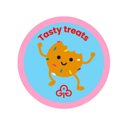 Rainbows Tasty Treats woven badge