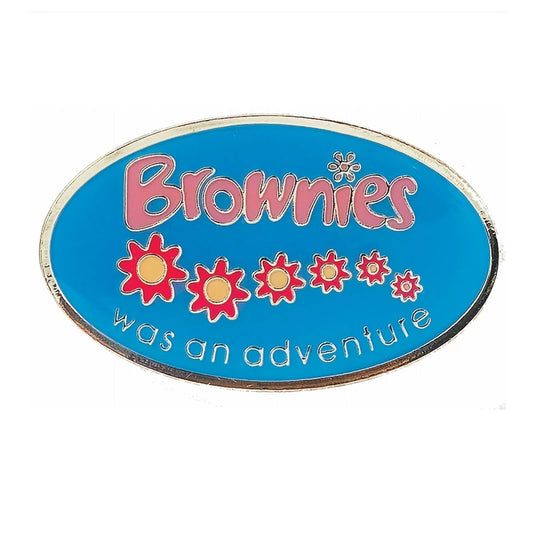 Brownies leaving metal badge