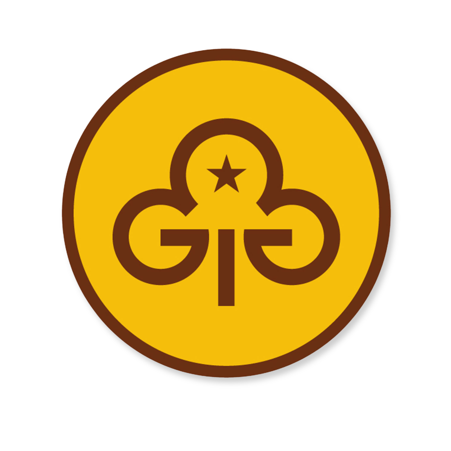 Brownies trefoil woven badge