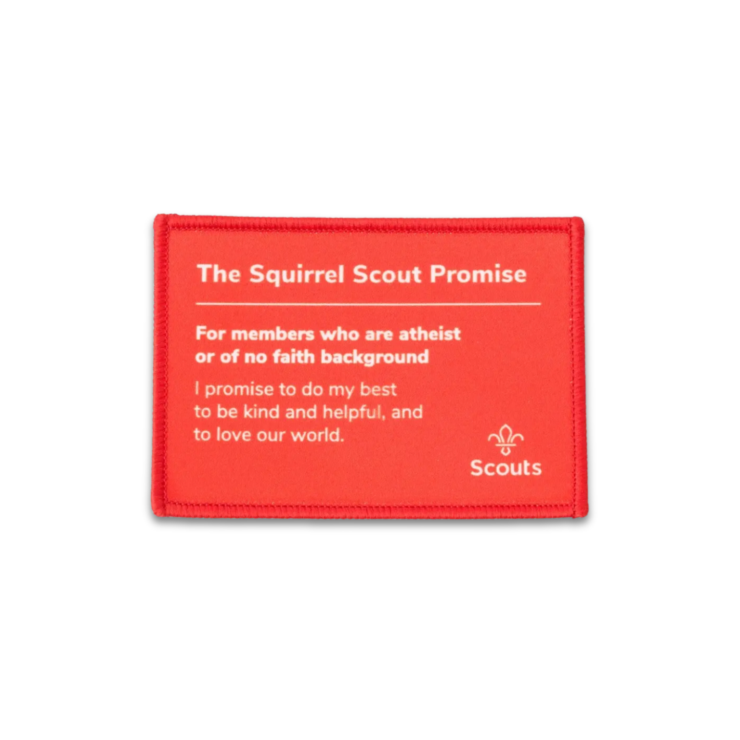 Squirrels Promise Blanket Badge - atheist or those of no faith