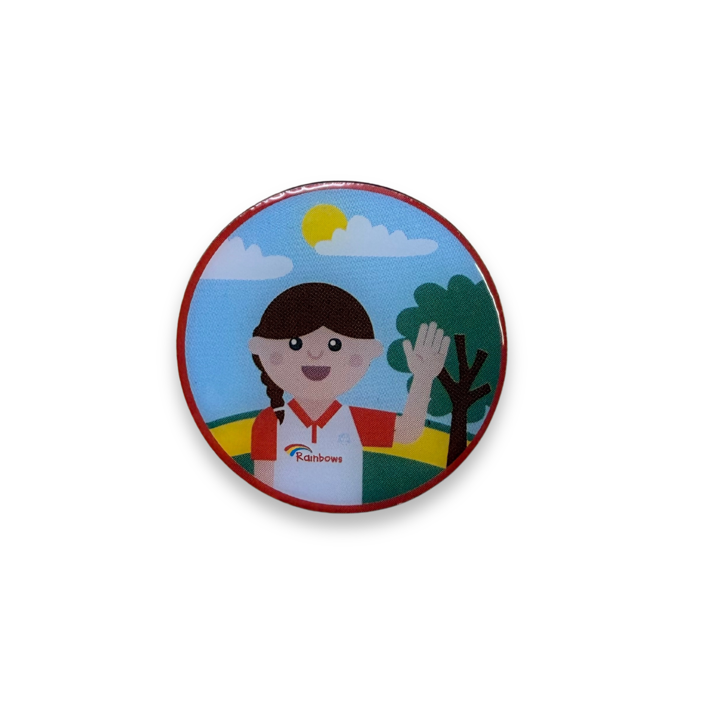 Rainbows Olivia Metal Pin Badge