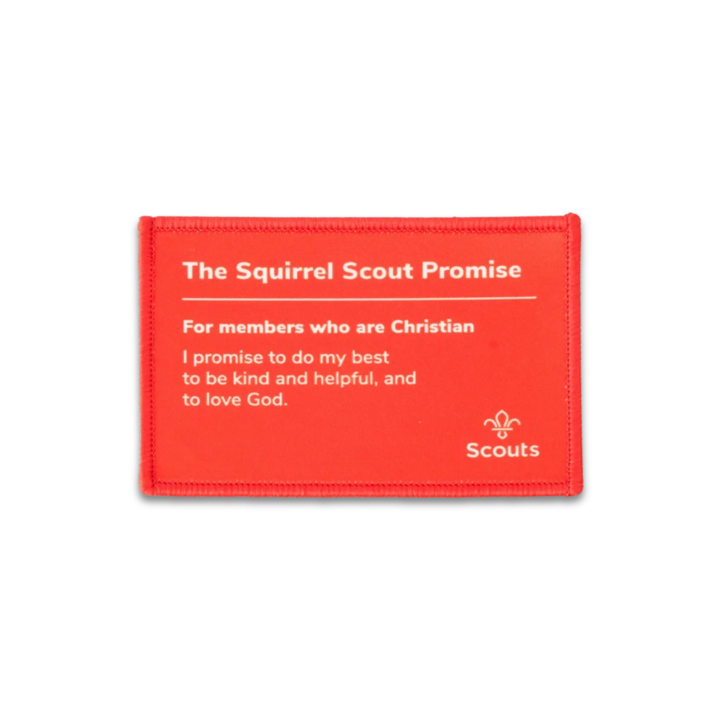 Squirrels Promise Blanket Badge - Christian