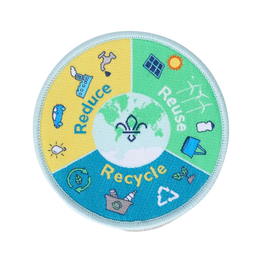 Blanket Badge - Reduce, Reuse, Recycle