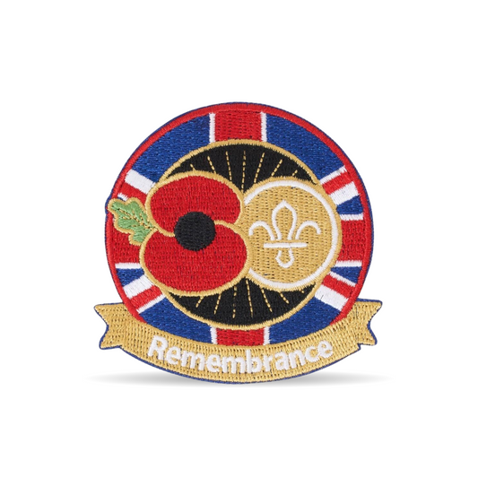 Poppy (RBL) & Scouts Remembrance Blanket Badge