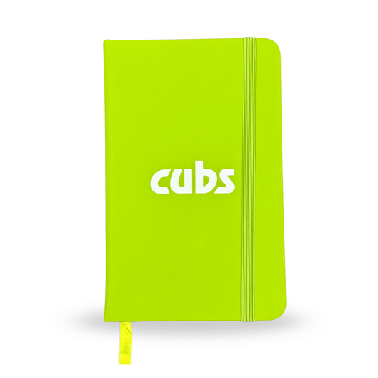 Cubs A6 Notebook - Lime Green