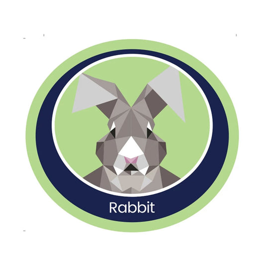 Rabbit emblem - woven