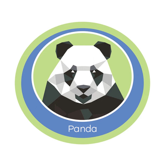 Panda emblem - woven