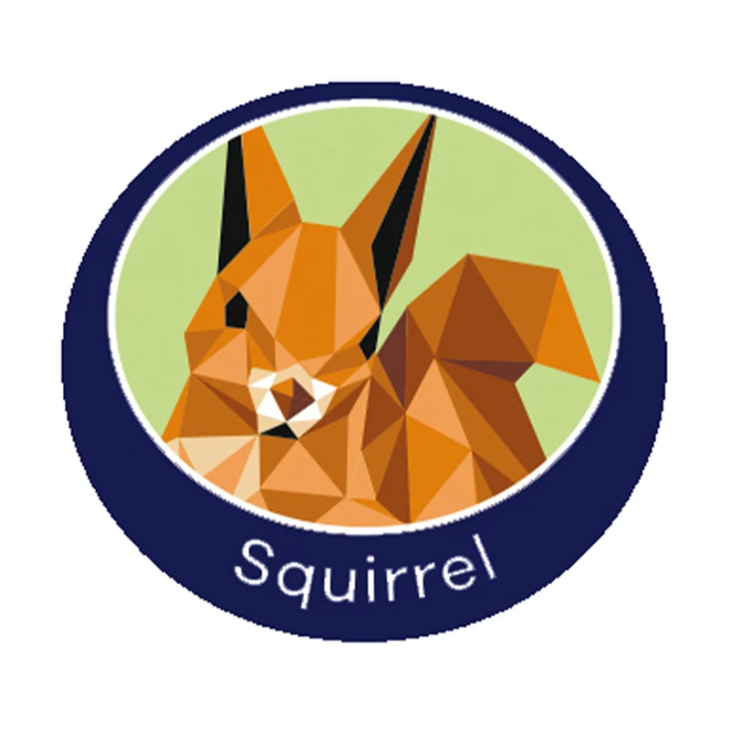 Squirrel emblem - metal