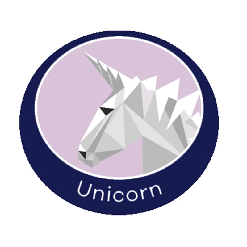 Unicorn emblem - metal