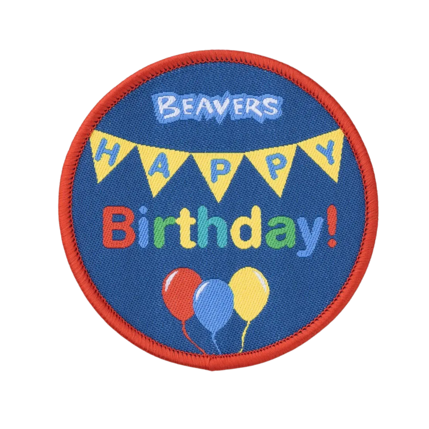 Beavers Happy Birthday Blanket Badge