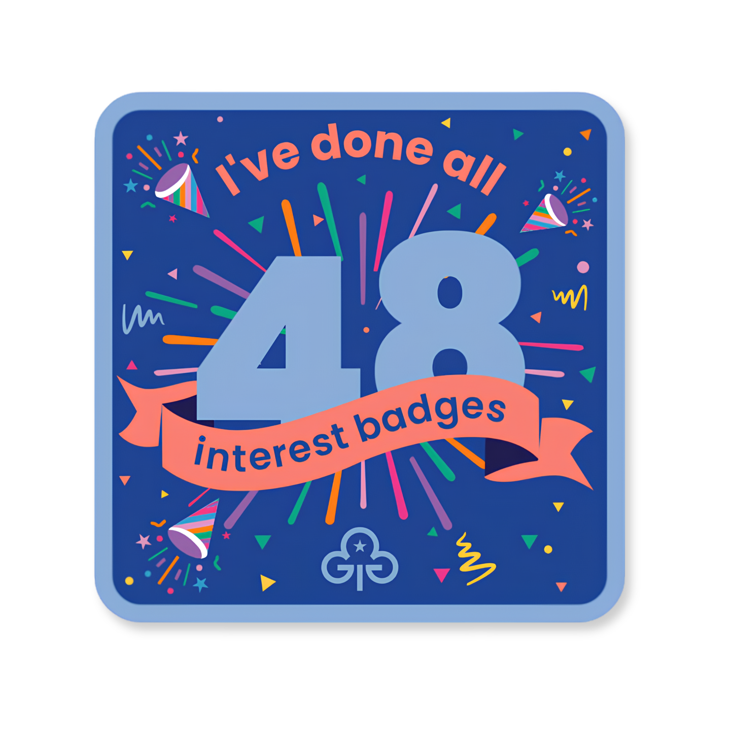 I've done all 48 Interest Badges - Guides Woven Badge