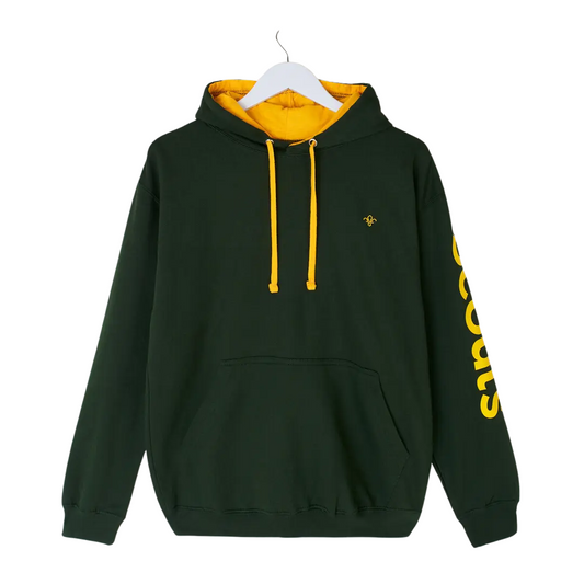 Scouts Fleur de Lis Bold Contrast Hoodie - Green