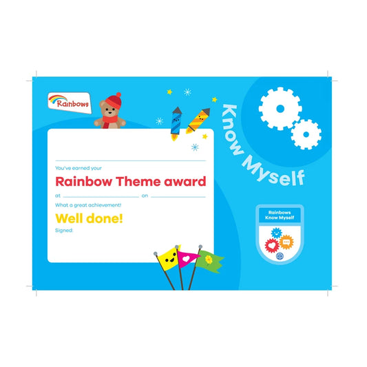 Theme award - Rainbows Know Myself certificat