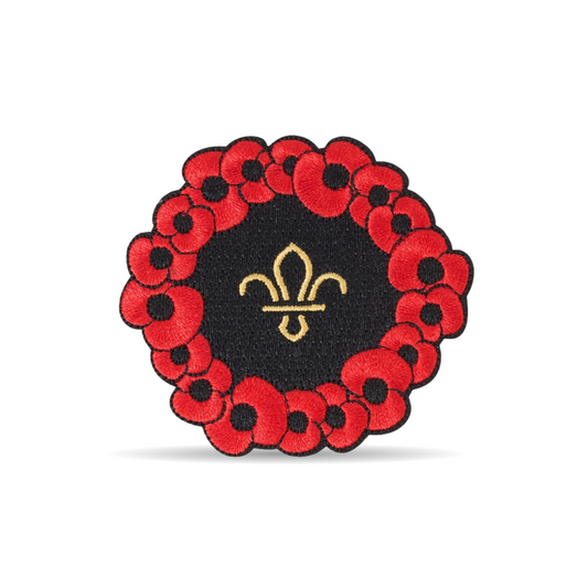 Poppy (RBL) & Scouts Wreath Blanket Badge