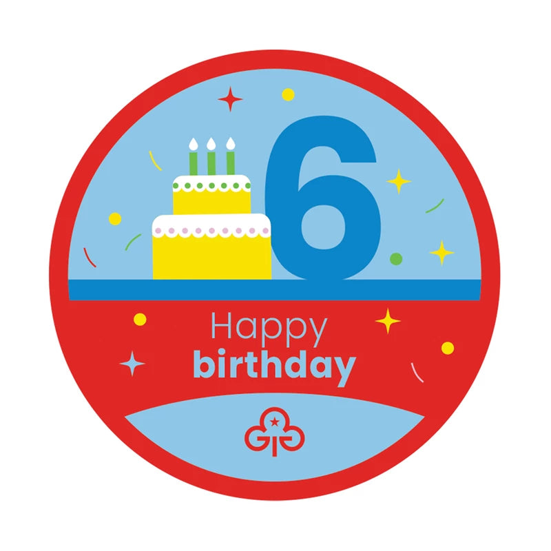 Happy 6th Birthday - Fun Badge
