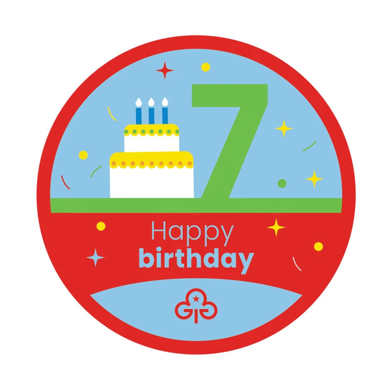 Happy 7th Birthday - Fun Badge