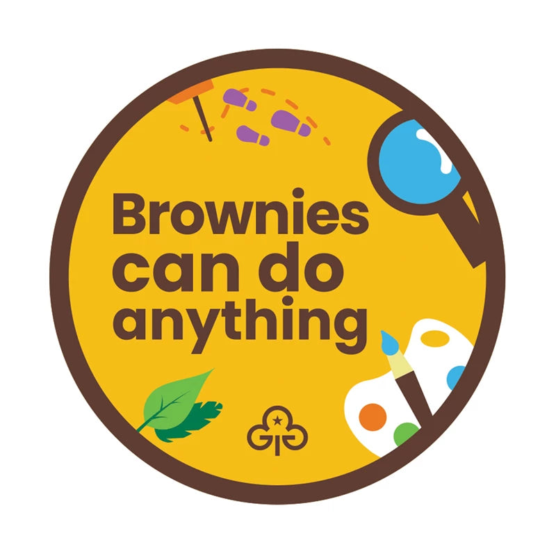 Brownies can do anything woven badge