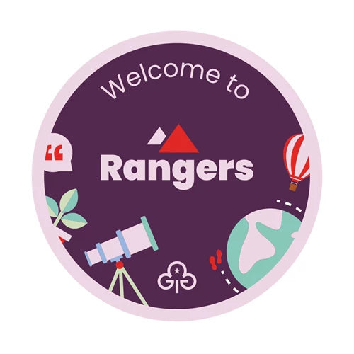 Welcome to Rangers woven badge
