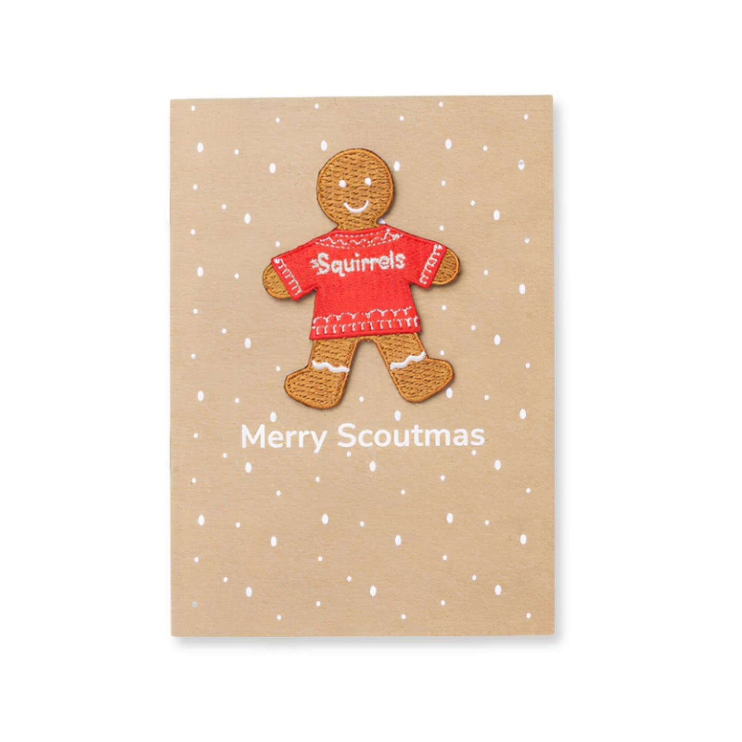 Squirrels Gingerbread Badge Card