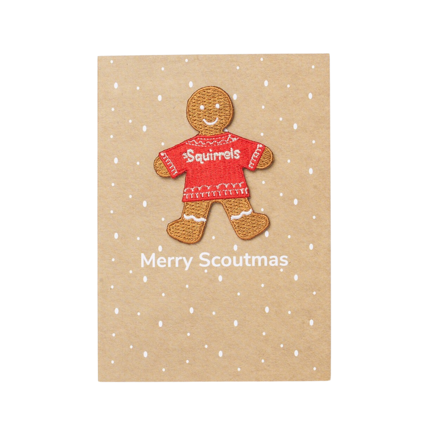 Squirrels Gingerbread Badge Card