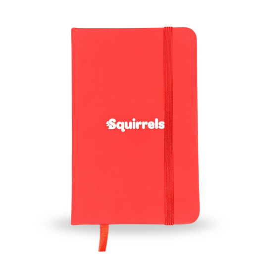 Squirrels A6 Notebook - Red