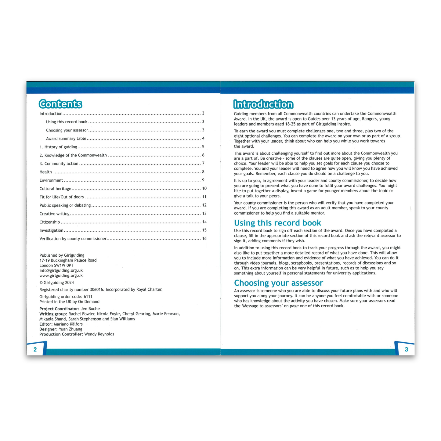 Commonwealth Award record book