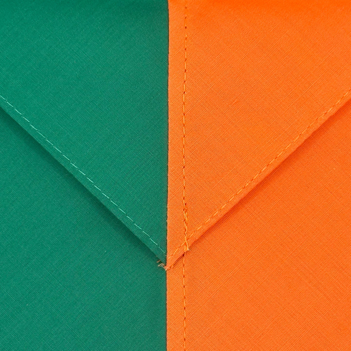 Child Necker Half and Half - Emerald / Tangerine