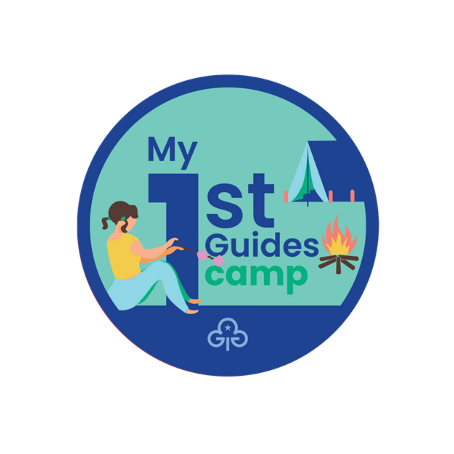 My 1st Guides Camp Woven Badge