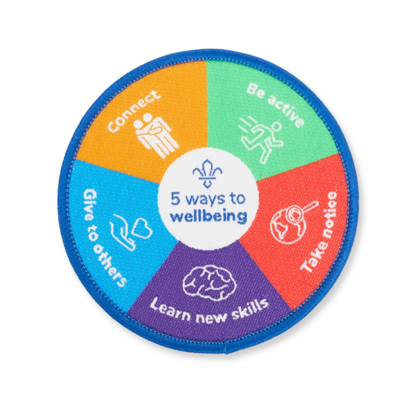 Five Ways to wellbeing Blanket Badge