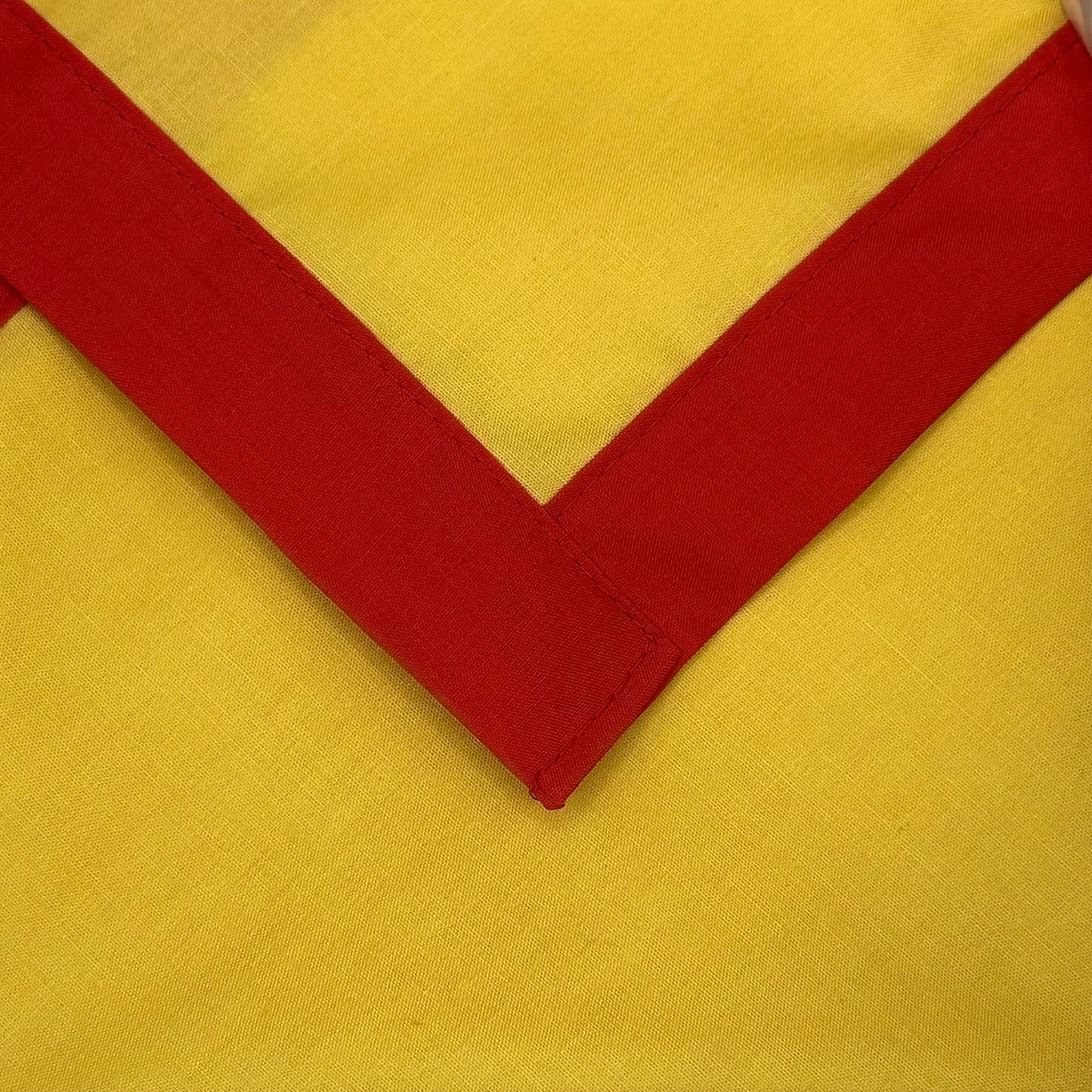 Adult Necker with Trim - Gold / Scarlet