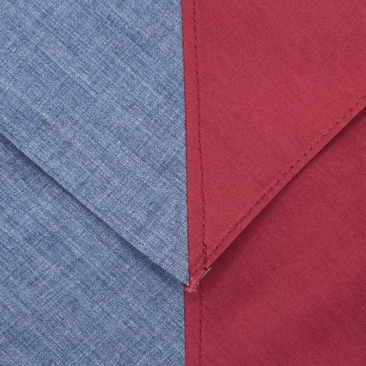 Adult Necker Half and Half - Grey / Maroon