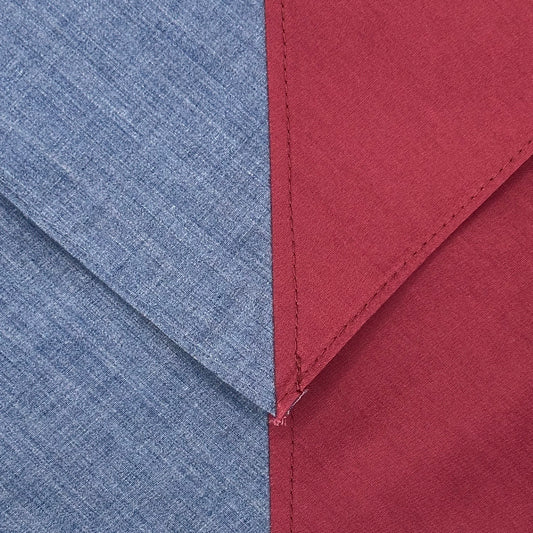 Child Necker Half and Half - Grey / Maroon