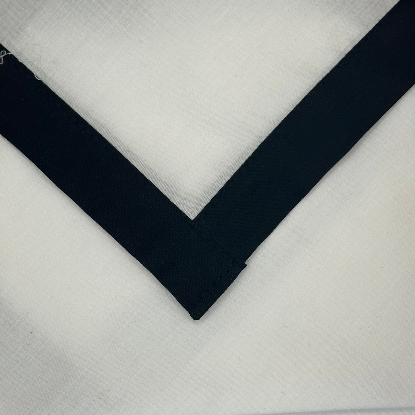 Child Necker with Trim - White / Black