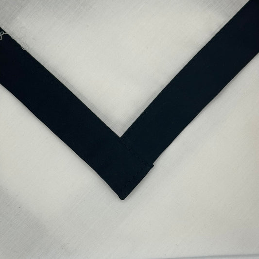 Child Necker with Trim - White / Black