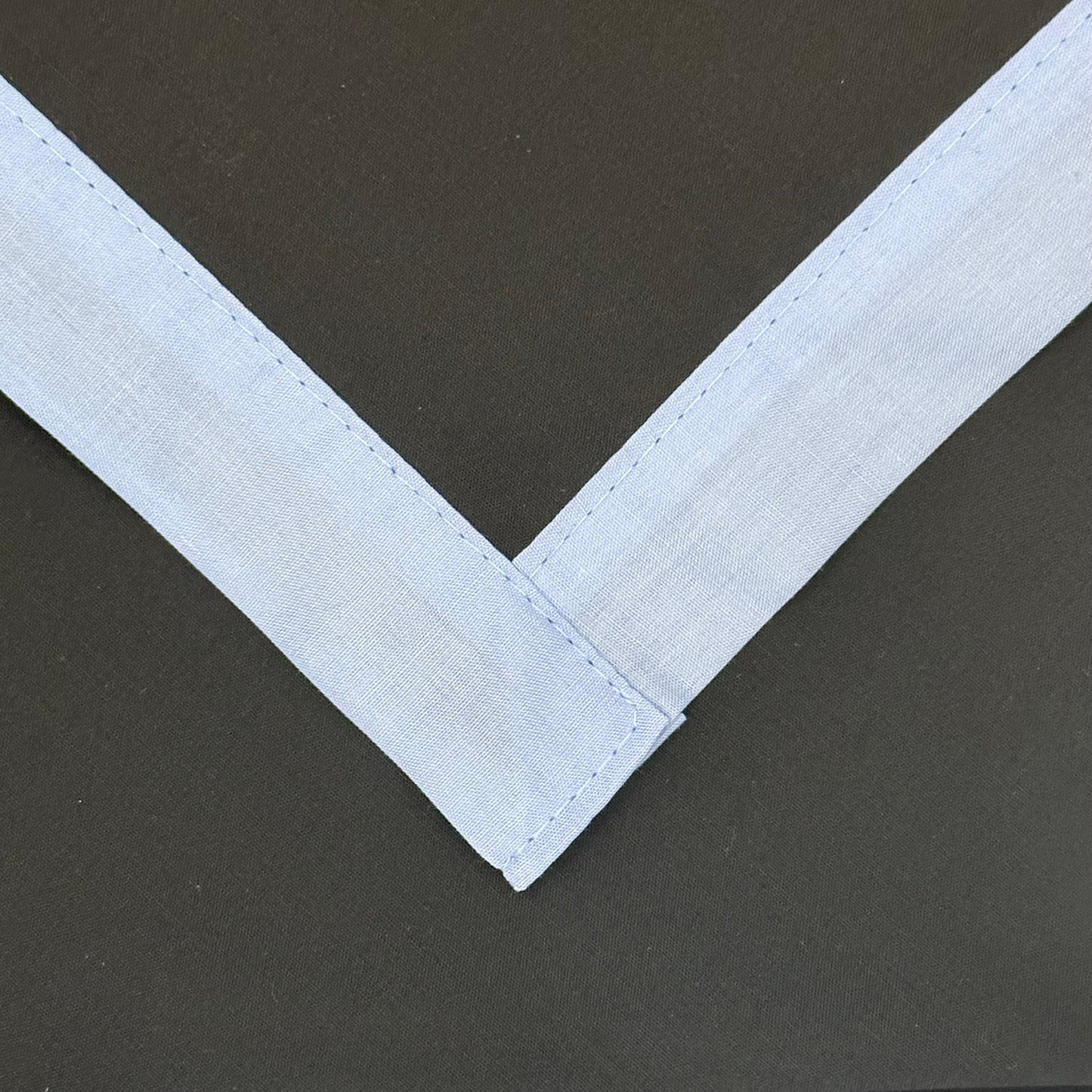 Adult Necker with Trim - Black / Sky