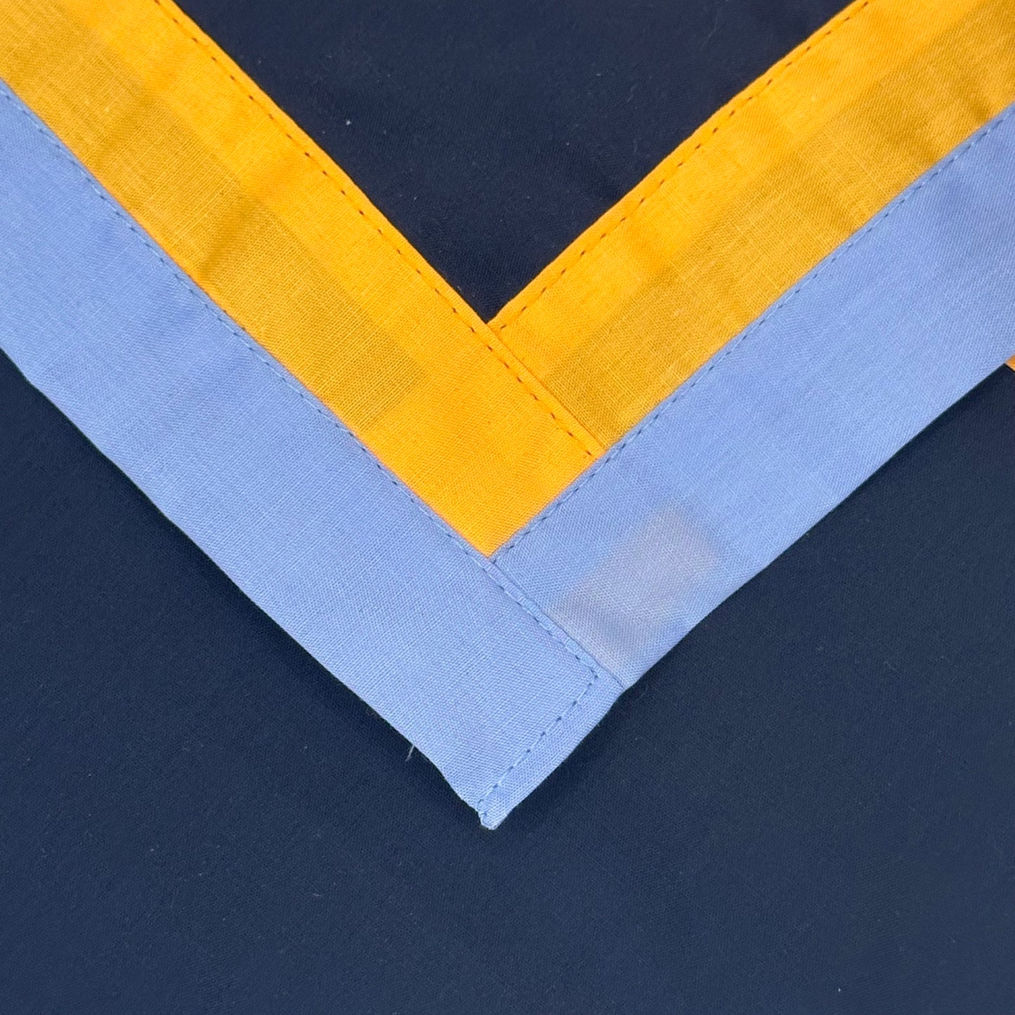 Adult Necker with Double Trim - Navy / Amber / Sky