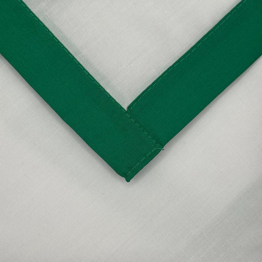 Child Necker with Trim - White / Emerald