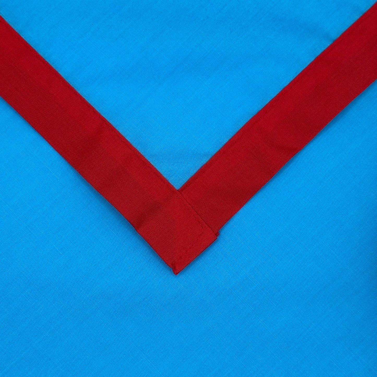 Adult Necker with Trim - Turquoise / Scarlet