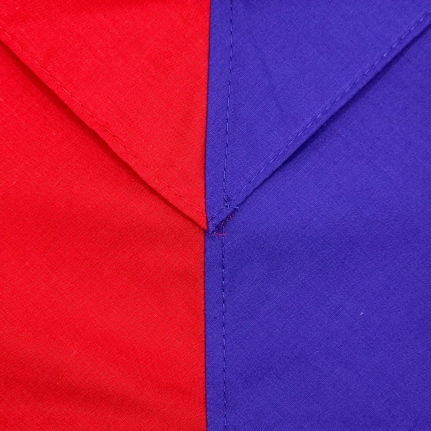 Adult Necker Half and Half - Scarlet / Purple