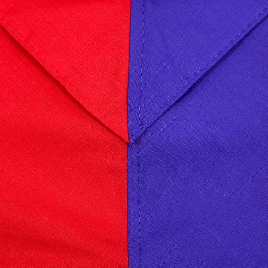 Adult Necker Half and Half - Scarlet / Purple