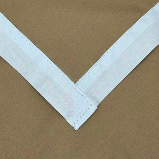 Child Necker with Trim - Khaki / Sky