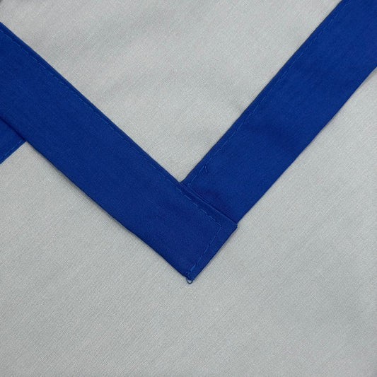 Child Necker with Trim - Silver Grey / Royal