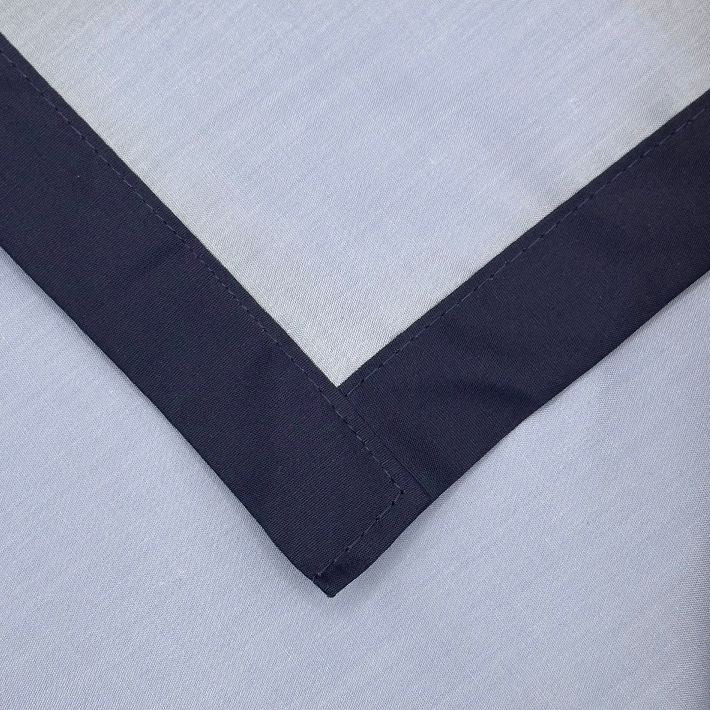 Child Necker with Trim - Sky / French Navy